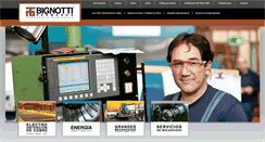 Desktop Screenshot of bignottihnos.cl